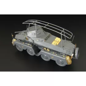   Hauler HLX48336 German Sd.Kfz 232 Armored Car-basic (Tamiya) PE parts set for Tamiya kit 1/48 feljavító készlet