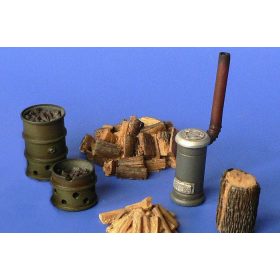   Hauler HLX48401 Stove and barrel brazier resin diorama accessories 1/48 kiegészítő