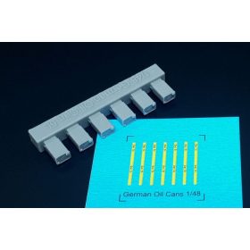   Hauler HLX48405 WWII GERMAN 5 LITRE OIL CANS (6 pcs) resin set WWII 1/48 kiegészítő