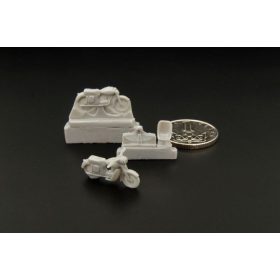   Hauler HTT120054 Jawa 250 Kyvacka - 1954 (2 pcs) kit of czech motorcycle 1/120 kiegészítő