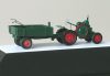 Hauler HTT120067 Tractor Svoboda with trailer resin kit 1/120 traktor makett