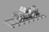 Hauler HTT120084 Railway Jeep (2pcs) Resin kit 1/120 vasúti makett