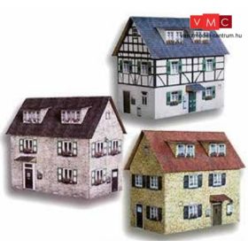 Heki 10010 Városi emeletes ház (3 db), kartonból (H0)