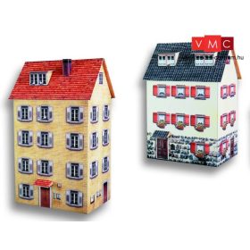 Heki 10040 Városi emeletes ház (2 db), kartonból (H0)