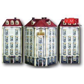 Heki 10060 Városi emeletes sarokház, kartonból (H0)