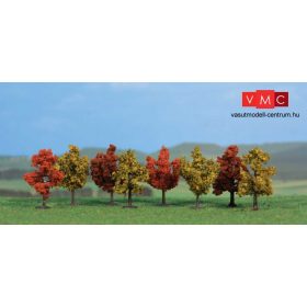   Heki 1141 Lombos fa (8 db), őszi színek, 4 cm magas (H0,TT,N)