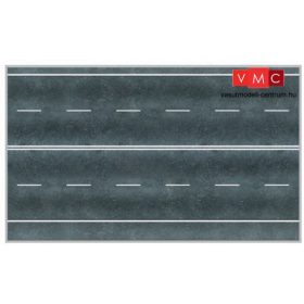 Heki 12080 Négysávos autóút (3 db) kartonból (H0)