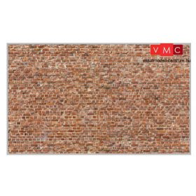   Heki 14002 Karton dekorlap: téglafal, 31 x 21 cm (3 db) (H0)