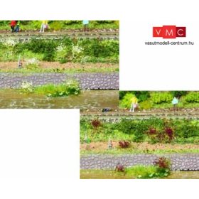   Heki 1805 Fűcsomók (100 db), 6 mm magas, fehér/lila (H0,TT,N)