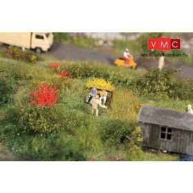   Heki 1809 Fűcsomók XL (50 db), 10 mm magas, sárga/piros (H0,TT,N)