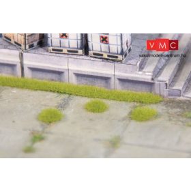 Heki 1820 Fűcsomók (100 db) és 6 db fűcsík (10 cm/db), 2,5 mm magas, világoszöld (N,Z)