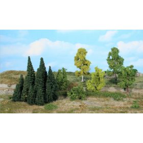 Heki 1964 Vegyes erdő csomag, 16 db 5-11 cm (H0,TT,N)