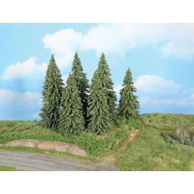 Heki 21801 Fenyőfa talp nélkül (6 db), 14-18 cm (H0,TT)