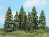 Heki 21802 Viharfenyők talp nélkül (7 db), 10-14 cm (H0,TT,N)