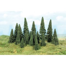   Heki 2195 Fenyőfa, talp nélkül (100 db), 5-14 cm magas (H0,TT,N)