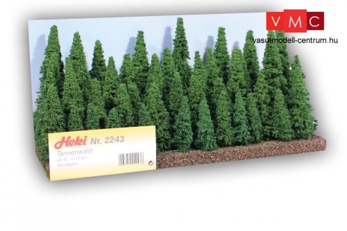Heki 2243 Fenyőerdő, 40 db fenyőfa, 5-12 cm magas (H0,TT,N)