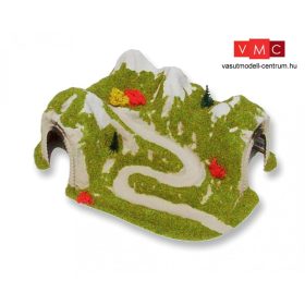 Heki 5040 Sarokalagút gyalogúttal, egyvágányos (H0)