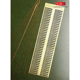 Heki 6520 Fémkerítés/korlát, 60 db oszloppal (H0)