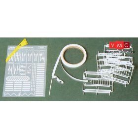 Heki 6540 Szalagkorlát (H0)