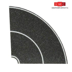   Heki 6580 Útburkolat: aszfaltozott kanyar országút, felezővonallal - 4 db (H0)