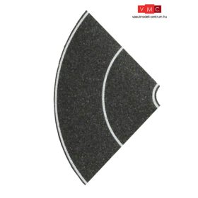   Heki 6582 Útburkolat: kanyar országút, aszfaltozott, felezővonallal (N)