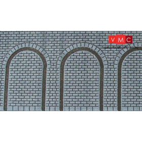   Heki 72002 Dekorlap: Árkádos támfal, boltíves, 2 db (H0,TT)