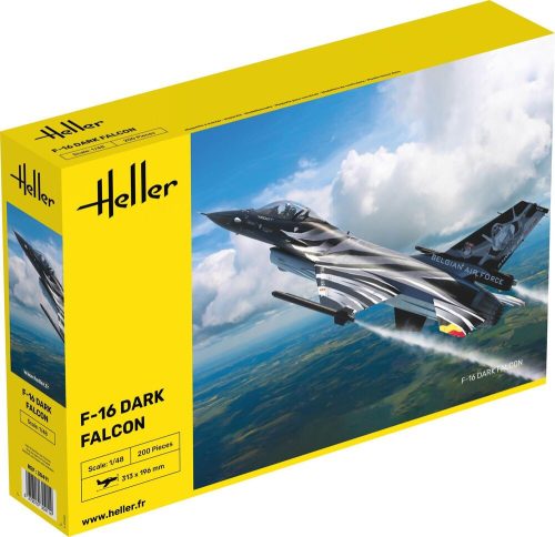 Heller 30411 F-16 Dark Falcon 1/48 repülőgép makett