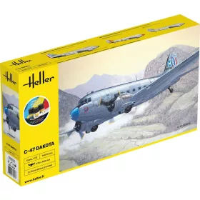 Heller 35372 STARTER KIT C-47 DAKOTA (1/72)