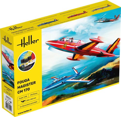 Heller 35510 STARTER KIT Fouga Magister CM 170 (1/48)