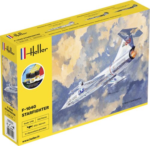 Heller 35520 STARTER KIT F-104G Starfighter 1/48 repülőgép makett