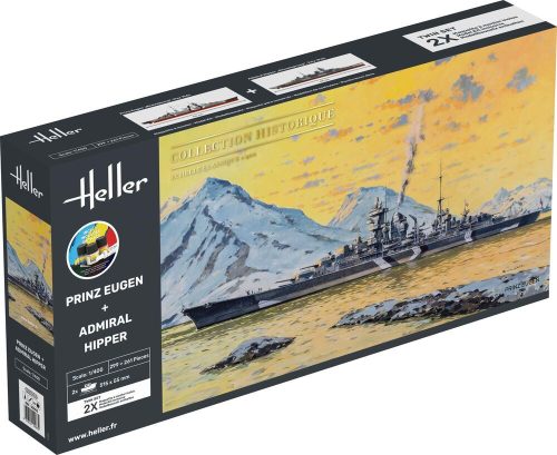 Heller 55083 STARTER KIT Prinz Eugen + Admiral Hipper TWINSET (1/400)