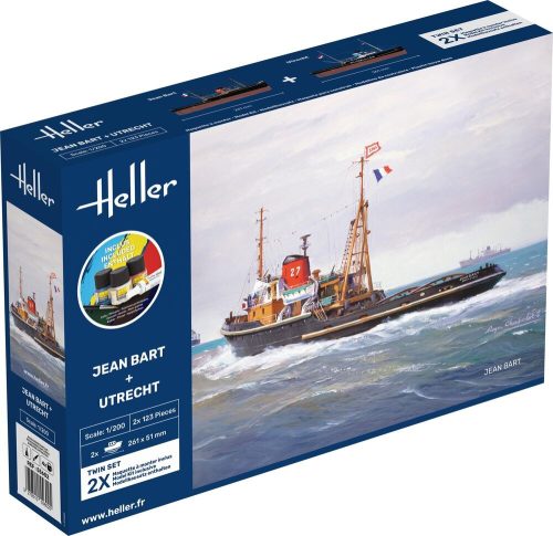 Heller 55602 STARTER KIT JEAN BART + UTRECHT Twinset (1/200)