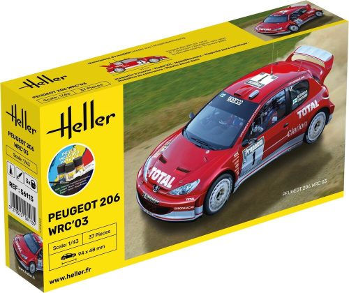 Heller 56113 STARTER KIT Peugeot 206 WRC'03 (1/43)