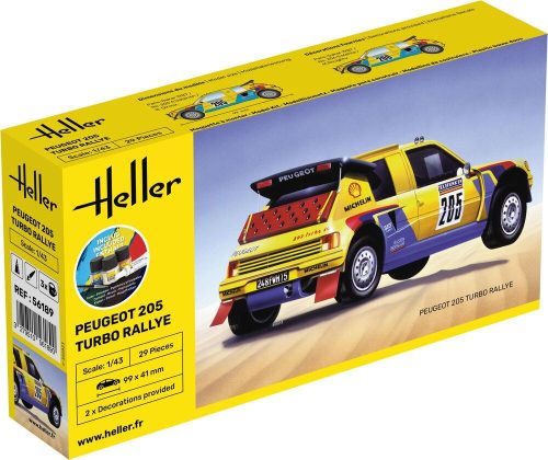 Heller 56189 STARTER KIT Peugeot 205 Turbo Rallye (1/43)