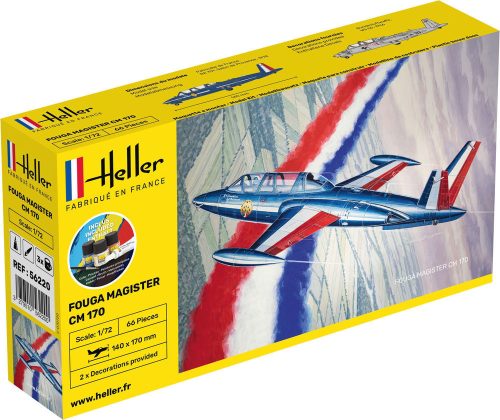 Heller 56220 STARTER KIT Fouga Magister CM 170 (1/72)