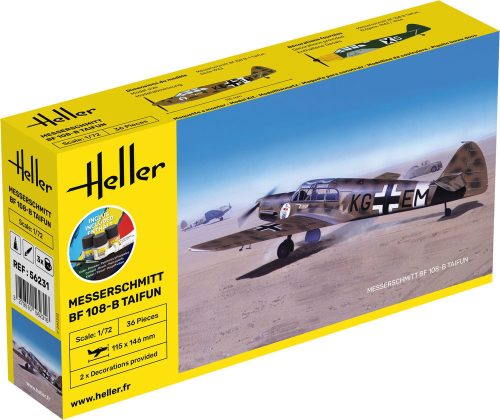 Heller 56231 STARTER KIT Messerschmitt Bf 108 B Taifun (1/72)