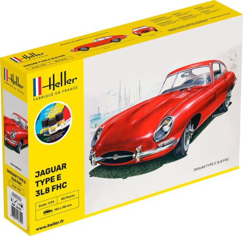 Heller 56709 STARTER KIT Jaguar Type E 3L8 FHC (1/24)