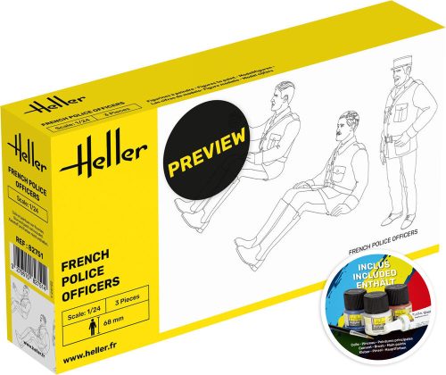 Heller 58751 STARTER KIT French Police Officers (1/24)