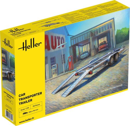 Heller 80774 Car Transporter Trailer (1/24)