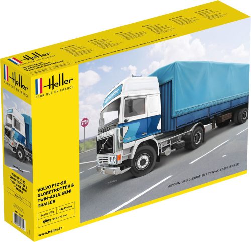 Heller 81703 F12-20 Globetrotter & Twin-Axle Semi trailer (1/32)