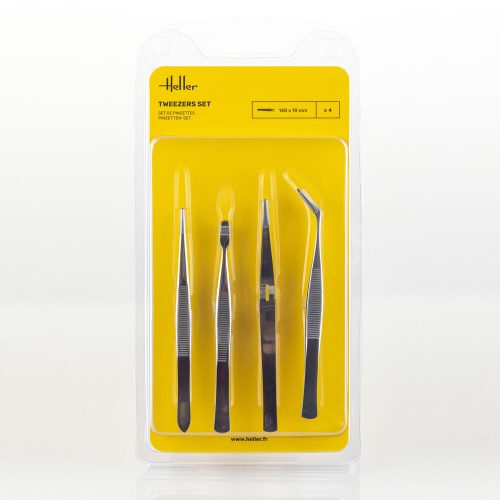 Heller 99023 Tweezers Set (4 pieces)