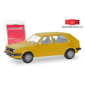 Herpa 012195-008 Minikit: Volkswagen Golf II, 4-ajtós - sárga (H0)