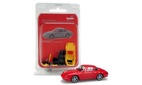 Herpa 012348 Minikit: Porsche 911 Carrera - piros (H0)