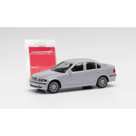Herpa 012416-008 Minikit: BMW 3-as sorozat E46, Limousine - ezüstszürke (H0)