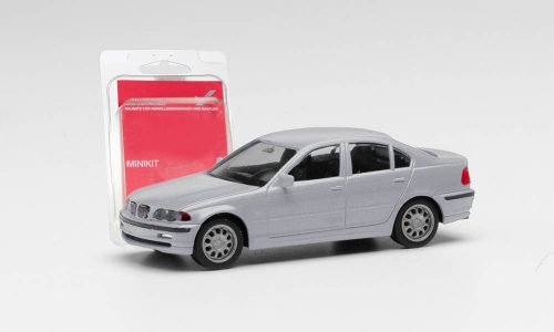 Herpa 012416-008 Minikit: BMW 3-as sorozat E46, Limousine - ezüstszürke (H0)