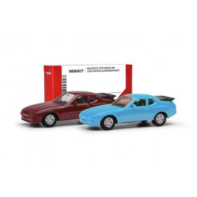   Herpa 012768-004 Minikit: Porsche 944, kék és bordó színben - 2 db (H0)