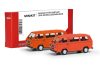 Herpa 013093-006 Minikit: Volkswagen T3 busz, 2 db - piros és narancs színben (H0) - Építőkészlet