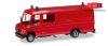 Herpa 013260 Minikit: Mercedes-Benz Vario, dobozos tűzoltóautó, GW-A/S, piros (H0)