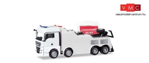 Herpa 013574 Minikit: MAN TGX XLX Empl kamionmentő, fehér (H0)