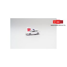Herpa 013772 Minikit: Volkswagen Passat Variant, rendvédelmi, kék villogóval - fehér (H0)